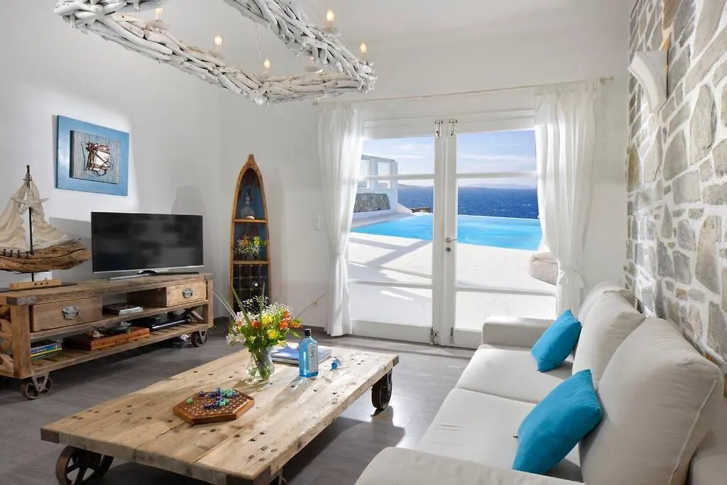 Mykonos Sea View Luxury Villa By Calypso Sunset Villas Mykonos Town 그리스